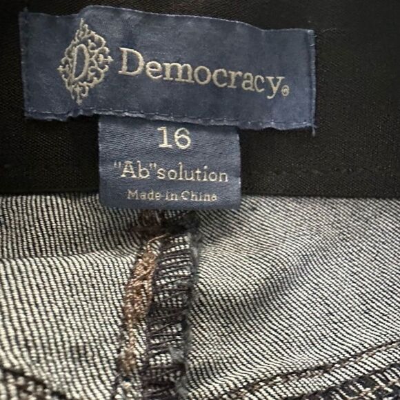 Democracy Blue Skinny Jegging Jeans Classic Fit Ab Solution Booty Lift Jeggings - Picture 3 of 10